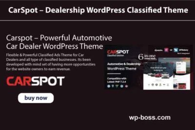 Carspot theme with key